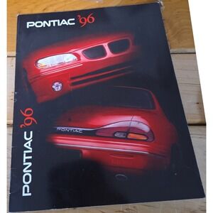 1996 Pontiac Automotive Sales Brochure Catalog Firebird Trans Am Grand Prix